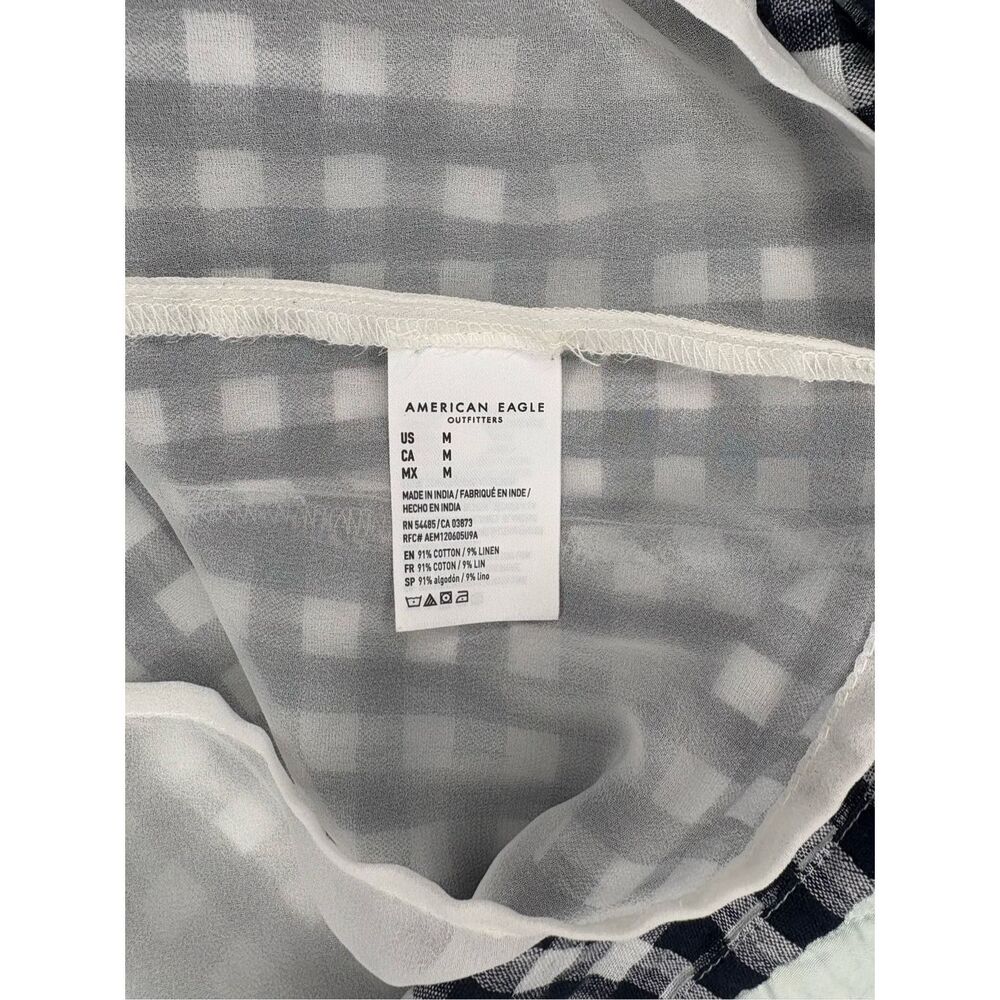 American Eagle Gingham Tie-back mini dress - M - Picture 8 of 8